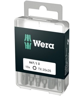 Wera 867/1 Z Torx Bits Uç 25mm TX20 10P 05072408001