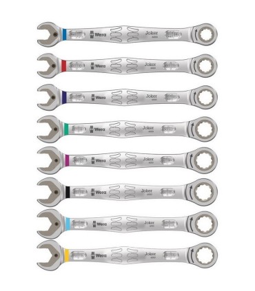 Wera 6000 Joker Cırcırlı Yıldız Açık Ağız Kombine Anahtar Set 8P 05020012001