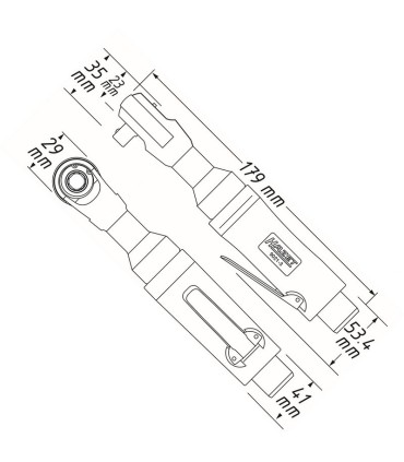 Hazet 9021-3 35Nm 3/8" Havalı Cırcırlı Vidalama