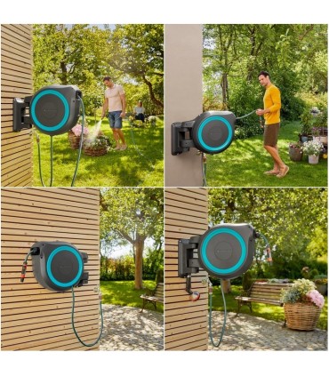 Gardena 18630-20 Duvara Monte Hortum Makarası RollUp XL 35m