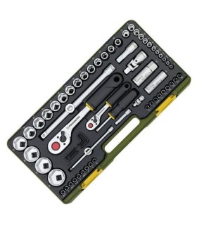 Proxxon Endüstriyel 23286 1/4"- 1/2" Cırcırlı Lokma Bits Takımı 65P