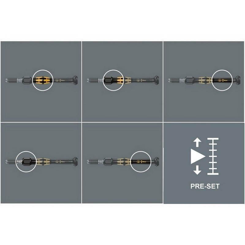 Wera 1460 ESD 0.02-0.06Nm Önayarlı Torklu Mikro Tornavida 4mm Hios 05074800010