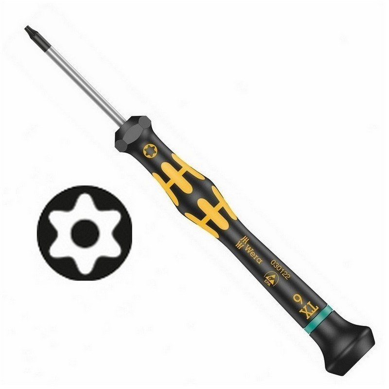 Wera 1567 ESD Delikli Torx BO Mikro Tornavida 60mm TX8 05030114001