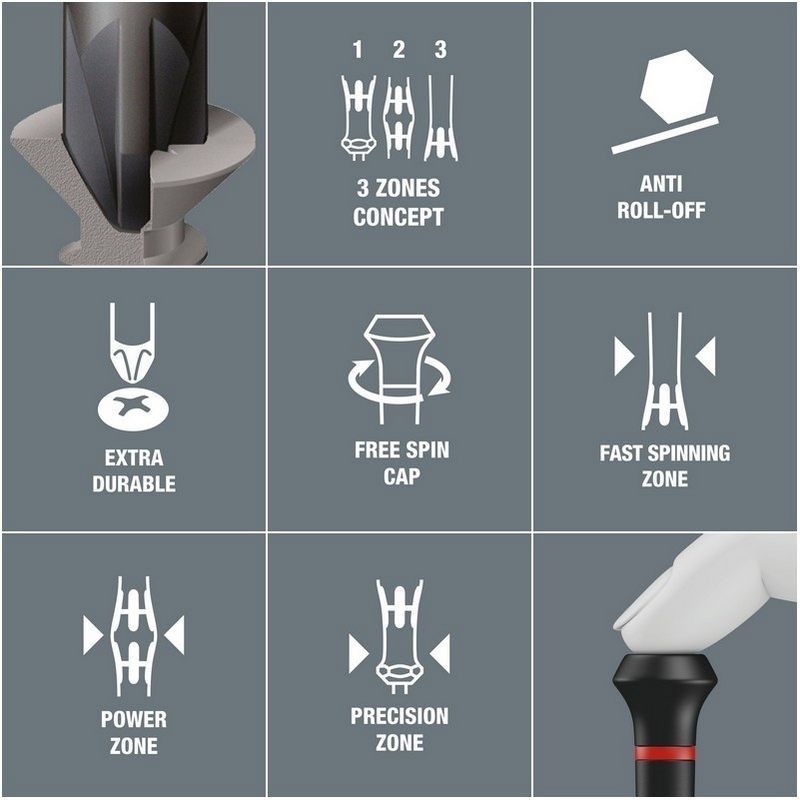 Wera 1572 ESD Microstix Mikro Tornavida 40mm D3LUF 05030082001
