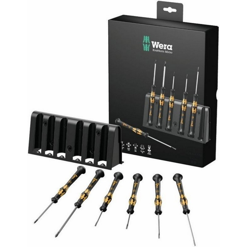 Wera 1578 A ESD Mikro Tornavida Yıldız Düz Set 6P 05030170001