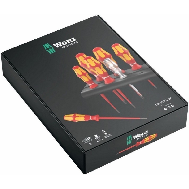 Wera 160 iS/7 KF Plus 100 VDE Elektrikçi Tornavida Seti 05006480001