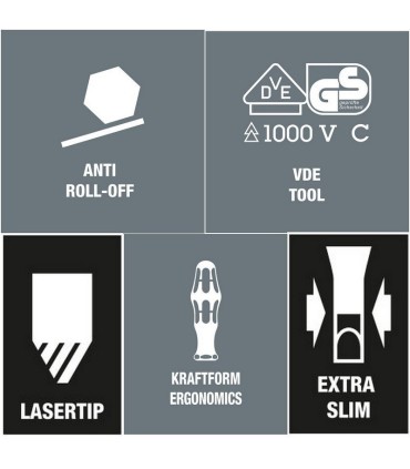 Wera 160 iS/7 KF Plus 100 VDE Elektrikçi Tornavida Seti 05006480001