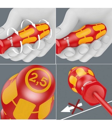 Wera 160is VDE İzole Düz Tornavida 100x0,6x3,5mm 05006440001