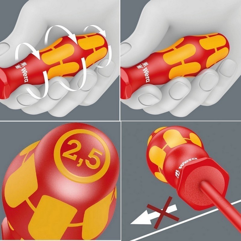 Wera 160is VDE İzole Düz Tornavida 100x0,6x3,5mm 05006440001