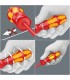 Wera 165i VDE SB İzole Pozidriv Düz Tornavida 80mm PZ/S1 05100021001