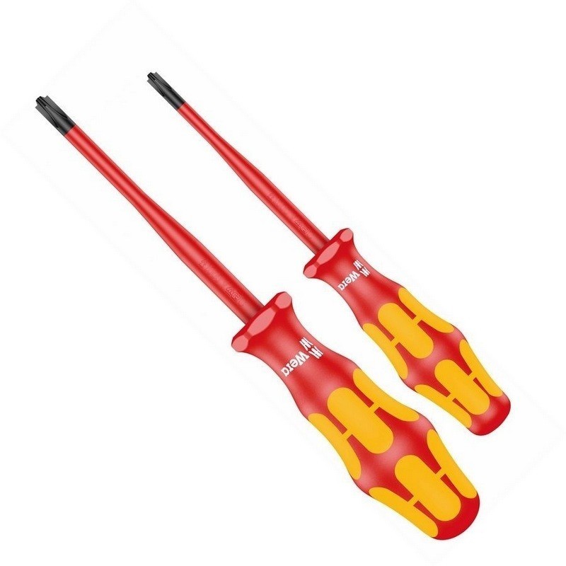 Wera 165iS VDE İzole Pozidriv Düz Tornavida 2li Set 05006470001