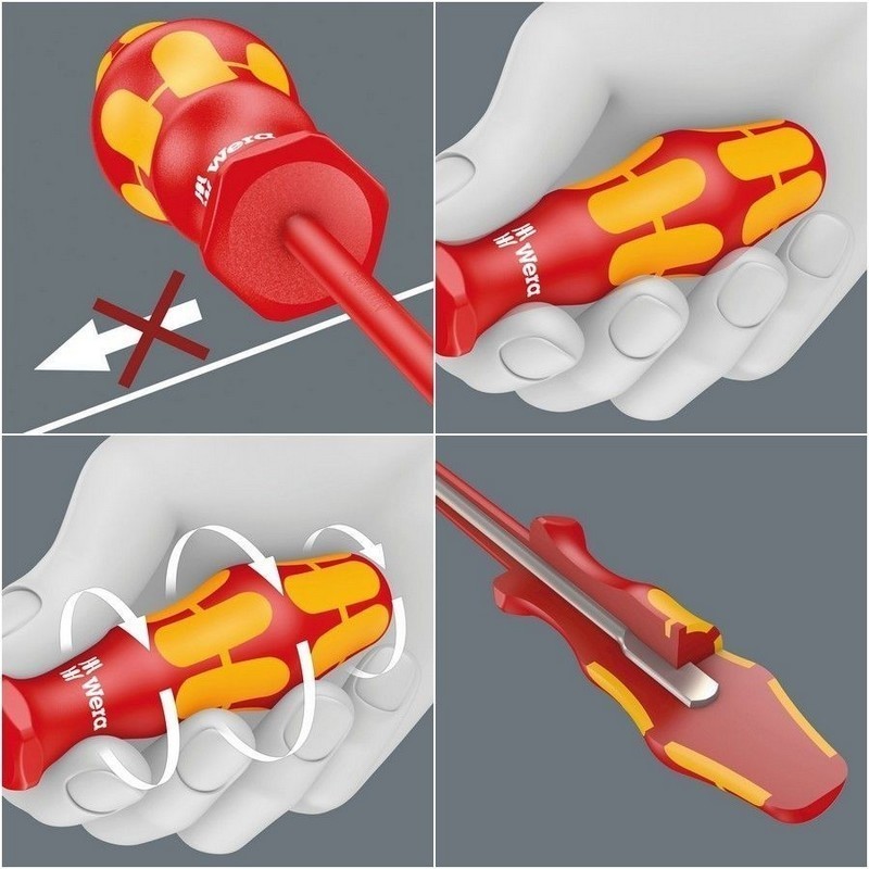 Wera 165iS VDE İzole Pozidriv Düz Tornavida 2li Set 05006470001