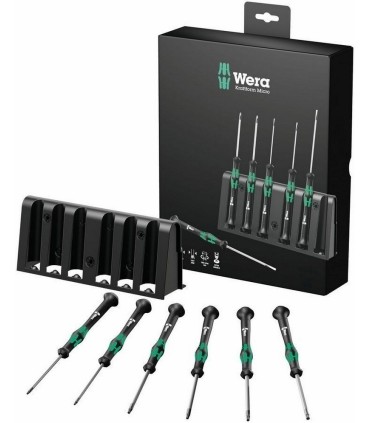 Wera 2067/6 Delikli Torx BO Elektronikçi Mikro Tornavida Set 6lı 05118154001