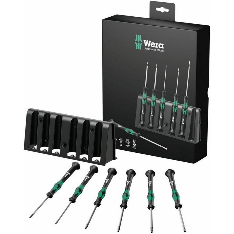 Wera 2067/6 Delikli Torx BO Elektronikçi Mikro Tornavida Set 6lı 05118154001