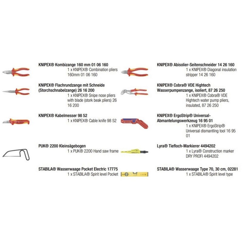 Wera 2go E1 Elektrikçi Alet Seti 05134025001
