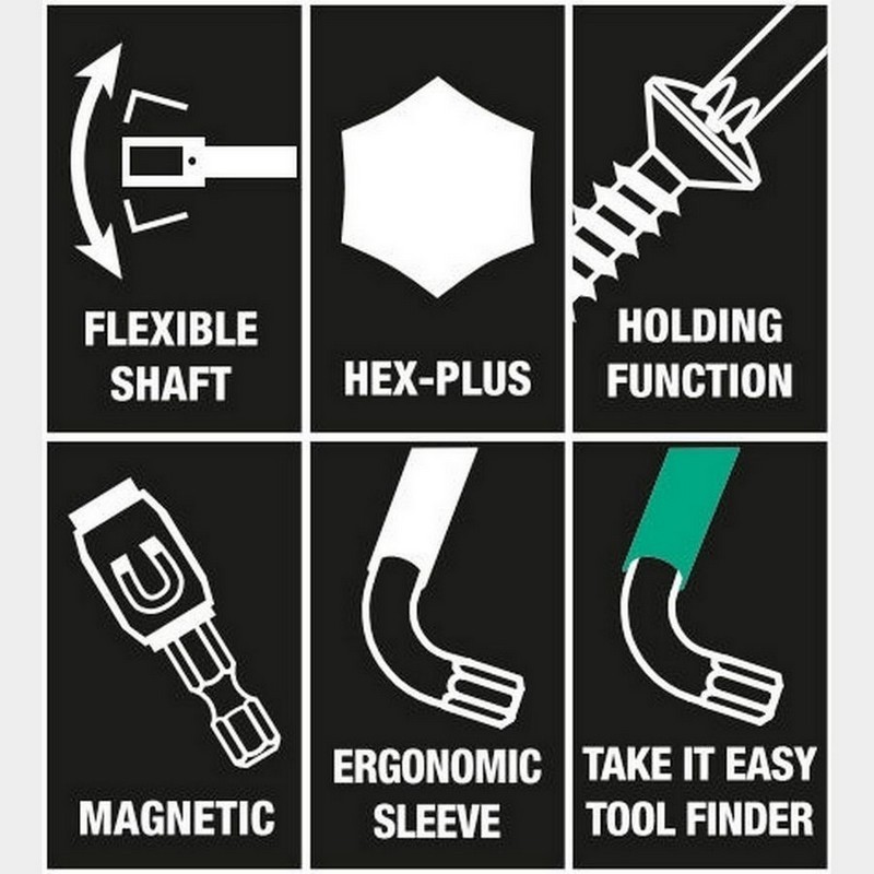 Wera 2go H1 Ağaç İşleri Alet Seti 05134011001