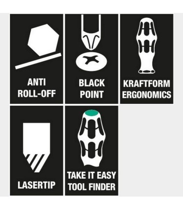 Wera Kraftform Big Pack 300 Karışık Tornavida Set 14P 05105630001