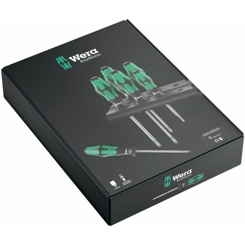 Wera 334 355 Lasertip Tornavida 6lı Seti 05105656001