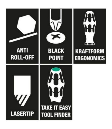 Wera 334/368/6 Raflı Tornavida Seti 6lı 05347778001