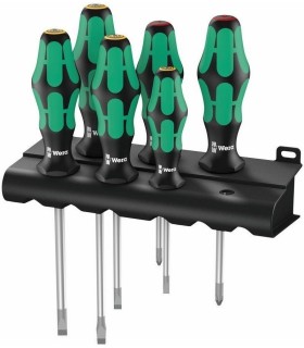 Wera 334/6 Lasertip Yıldız Düz Tornavida Set 6P 05105650001