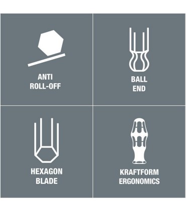 Wera 352 Topbaş Hexplus Tornavida 100x2,0mm 05022800001