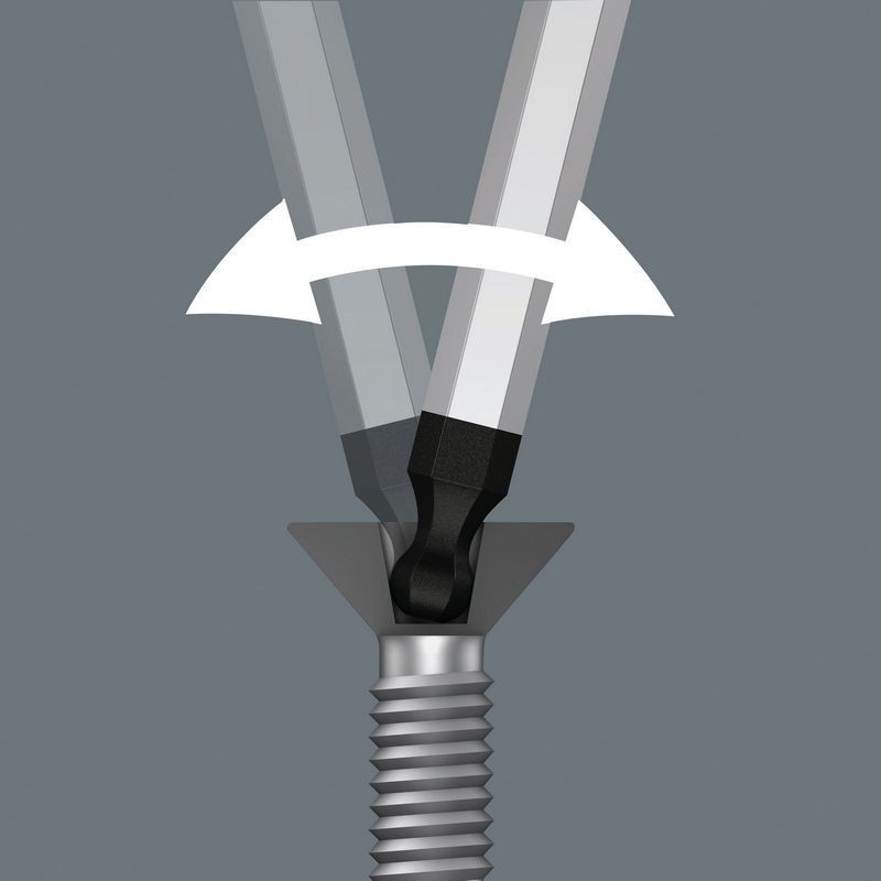 Wera 352 Topbaş Hexplus Tornavida 125mm 1/4" 05022920001