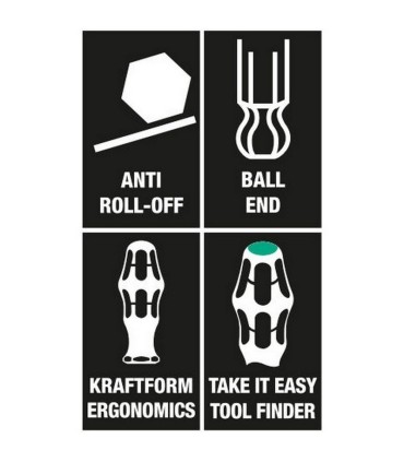 Wera 352 Topbaş Hexplus Tornavida 150x8,0mm 05022825001