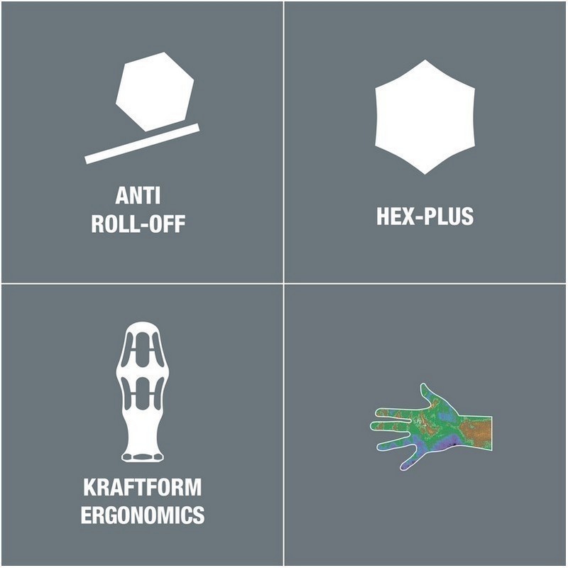 Wera 354 Kraftform HexPlus Tornavida 100x8,0mm 05023130001