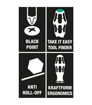 Wera 367 Kraftform Torx Tornavida 80mm TX10 05028005001