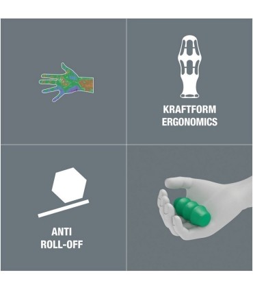 Wera 367 Kraftform Torx Tornavida 80mm TX10 05028005001