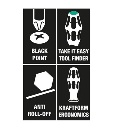 Wera 367 Kraftform Torx Tornavida 60mm TX6 05028001001