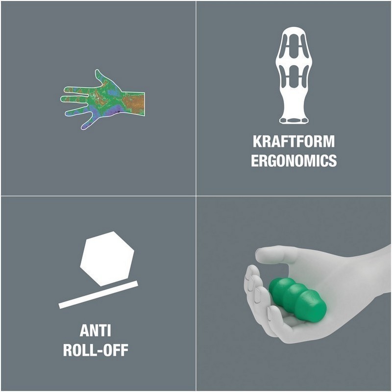 Wera 367 Kraftform Torx Tornavida 60mm TX9 05028004001