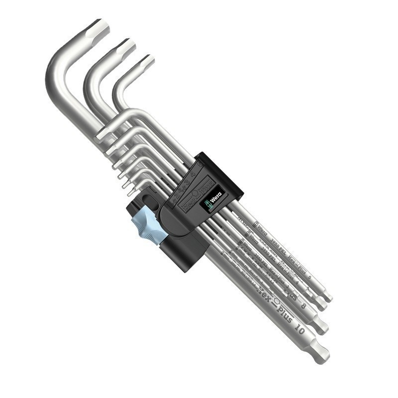 Wera 3950/9 PKL Hexplus Topbaş Alyan Anahtar Seti 1 05022720001