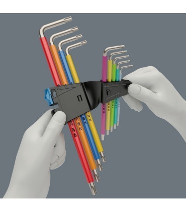 Wera 3967/9 SXL HF Torx Renkli Allen Anahtar Seti 05022689001
