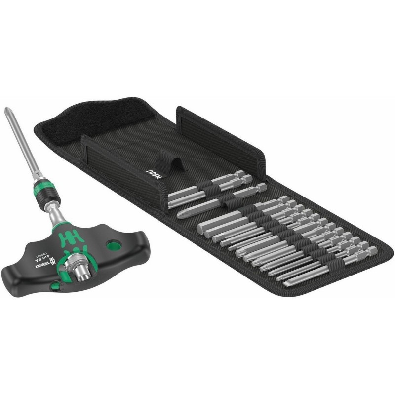 Wera 400 RA KF Kompakt Rapidaptor Cırcırlı T Tornavida Set 1 05023471001