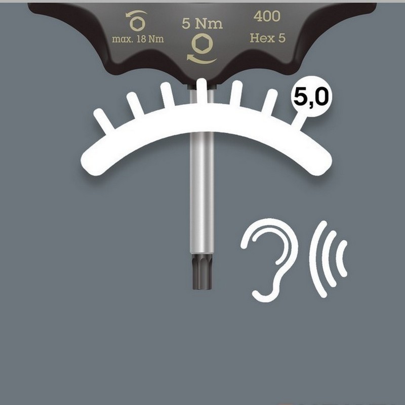 Wera 400 Sabit Torklu T Tornavida 4Nm Hex 4mm 05005080001