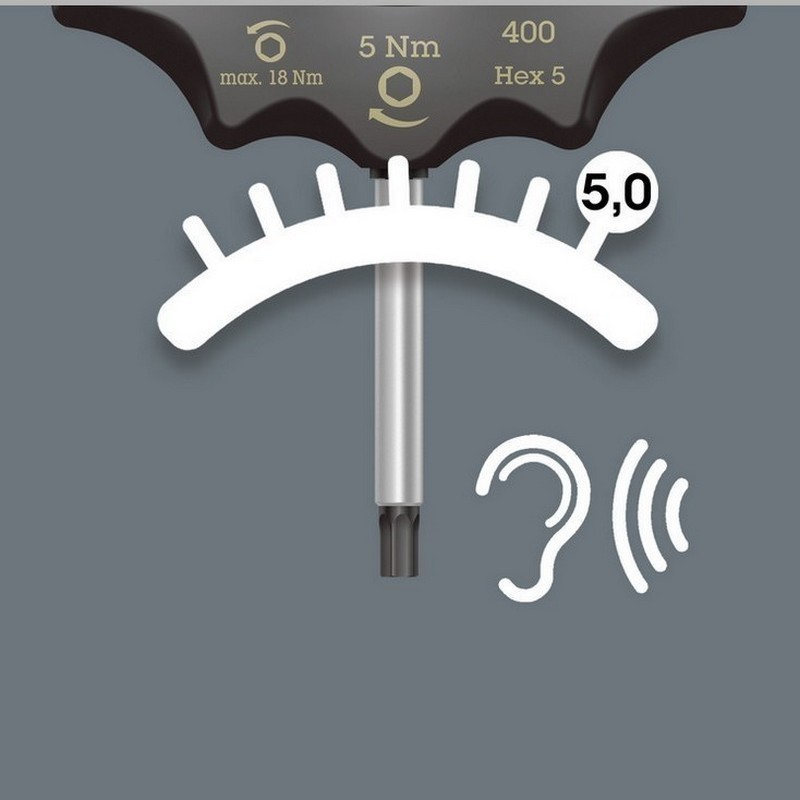 Wera 400 Sabit Torklu T Tornavida 5Nm Hex 5mm 05005081001