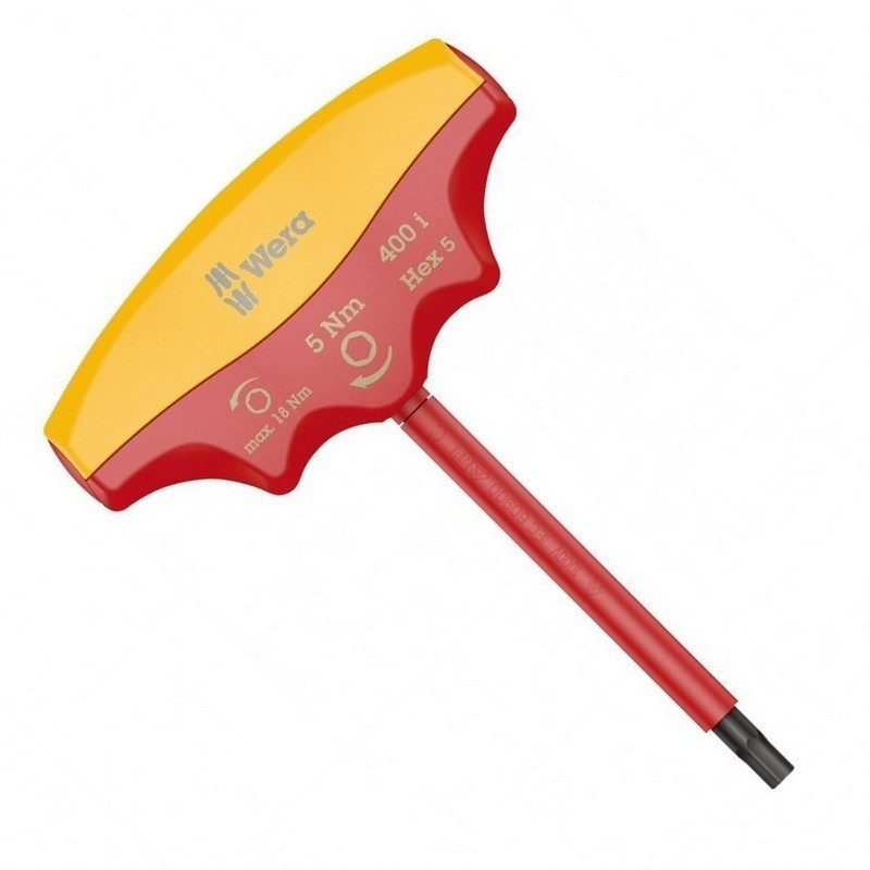 Wera 400i VDE Sabit Torklu T Tornavida 5Nm Hexplus 5mm 05004981001
