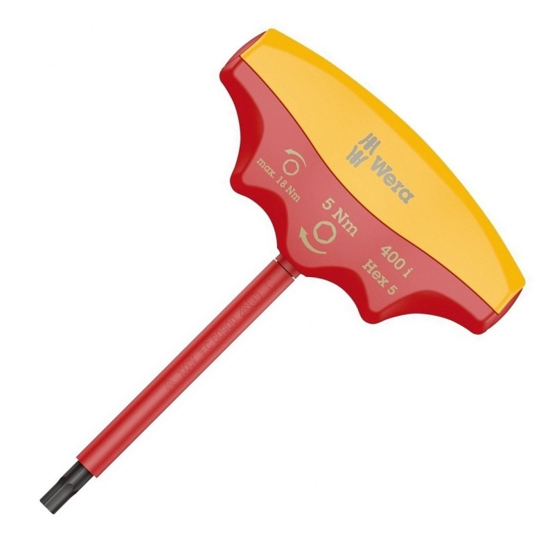 Wera 400i VDE Sabit Torklu T Tornavida 5Nm Hexplus 5mm 05004981001