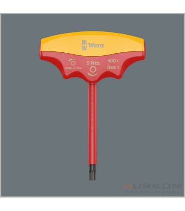 Wera 400i VDE Sabit Torklu T Tornavida 5Nm Hexplus 5mm 05004981001