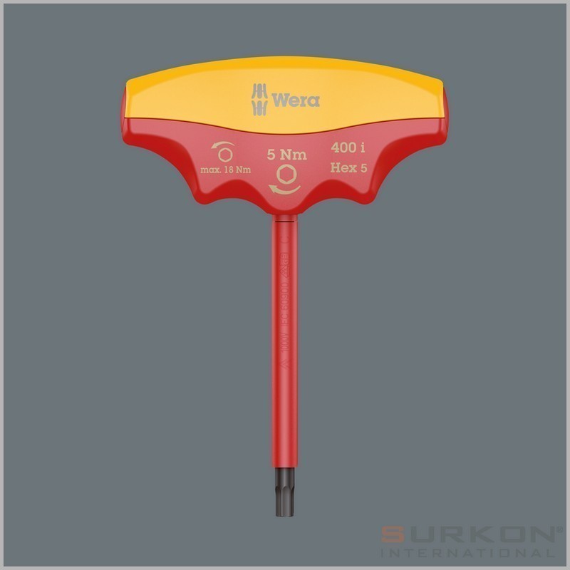 Wera 400i VDE Sabit Torklu T Tornavida 5Nm Hexplus 5mm 05004981001