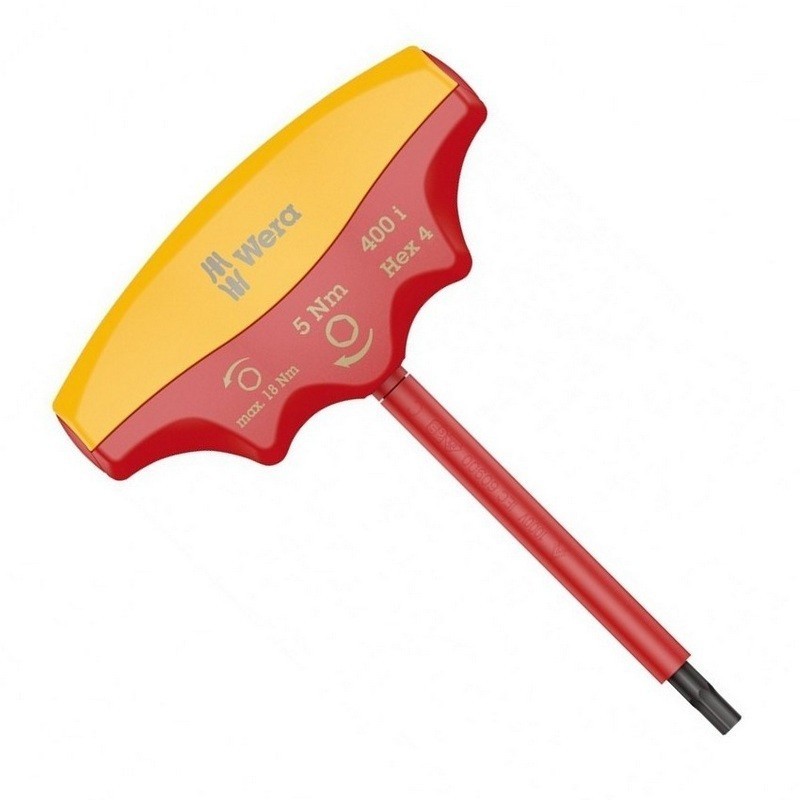 Wera 400i VDE Sabit Torklu T Tornavida 5Nm Hexplus 4mm 05004980001