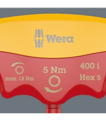 Wera 400i VDE Sabit Torklu T Tornavida 5Nm Hexplus 4mm 05004980001