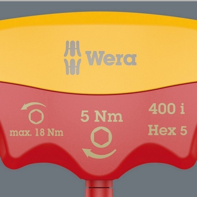 Wera 400i VDE Sabit Torklu T Tornavida 5Nm Hexplus 4mm 05004980001