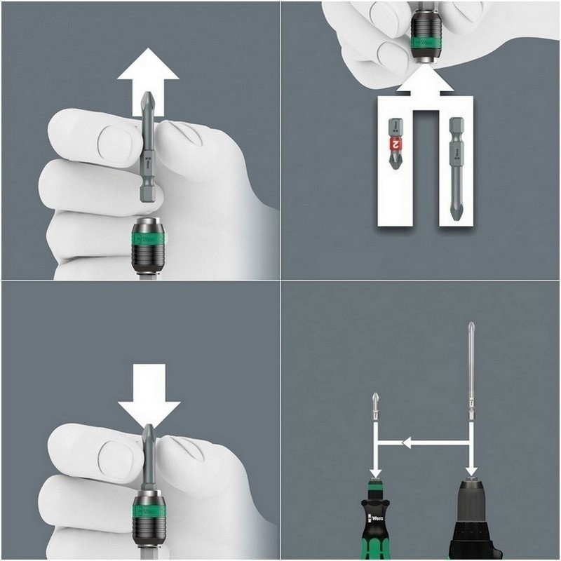 Wera 60 RA Cırcırlı Tornavida 89mm Bits Seti 17P 05051040001