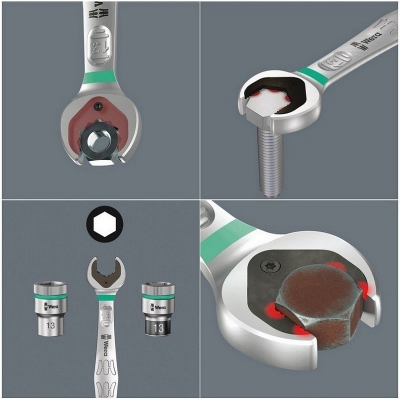 Wera 6000 Joker Cırcırlı Yıldız Açık Ağız Kombine Anahtar 16mm 05073276001