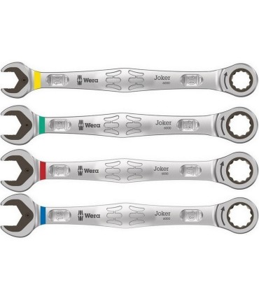Wera 6000 Joker Cırcırlı Yıldız Açık Ağız Kombine Anahtar Set 4P 05073290001