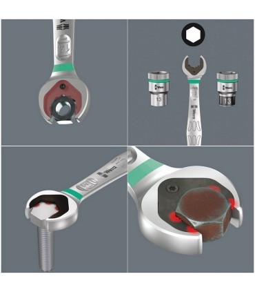 Wera 6001 Joker Switch Cırcırlı Yıldız Açık Ağız Kombine Anahtar 11mm 05020066001