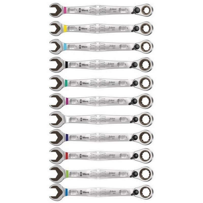 Wera 6001 Joker Switch Cırcırlı Yıldız Açık Ağız Kombine Anahtar Set 11P 05020091001