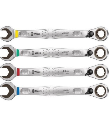 Wera 6001 Joker Switch Cırcırlı Yıldız Açık Ağız Kombine Anahtar Set 4P 05020090001